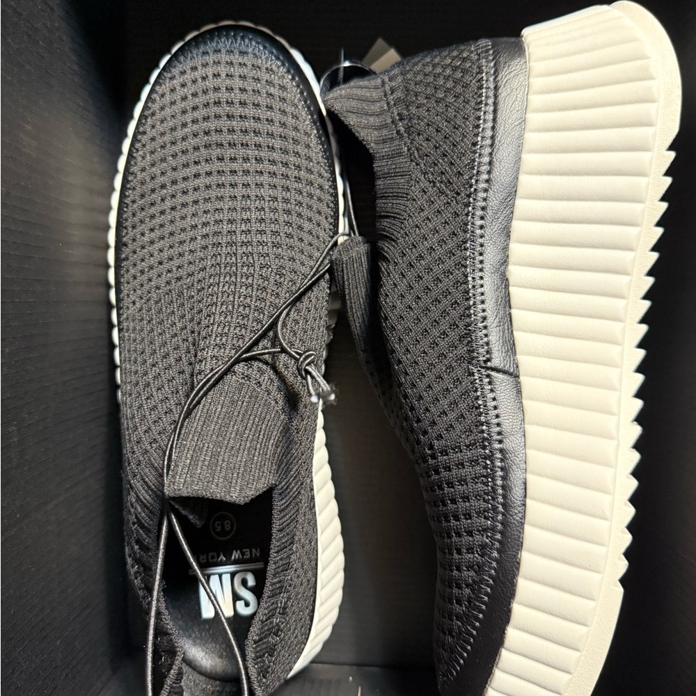 Black Slip-On Sneakers